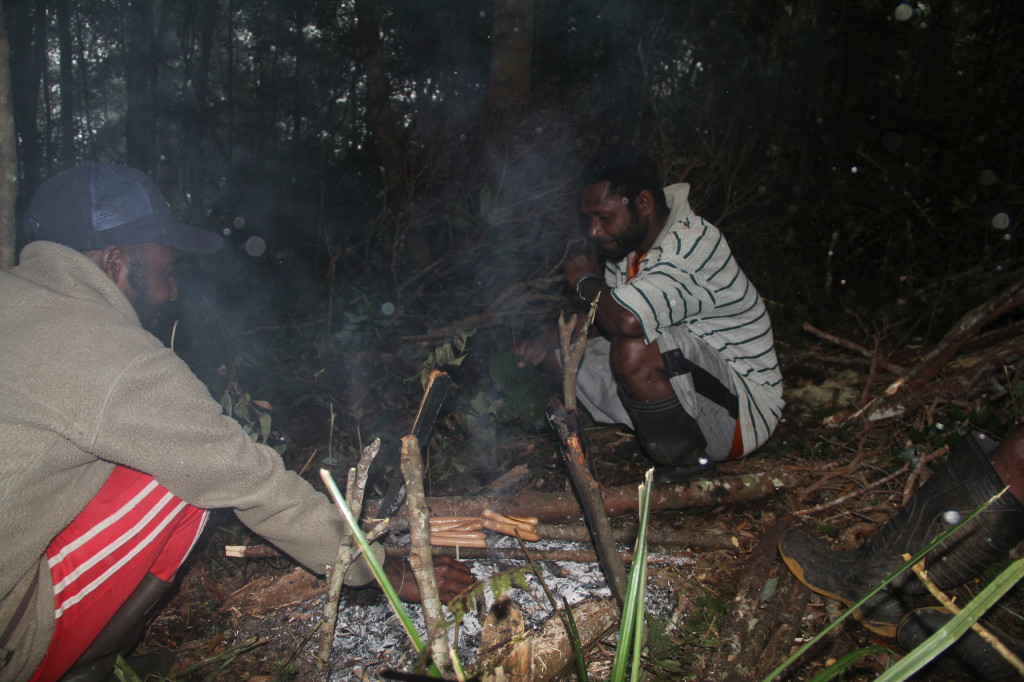 The first ever Arfak Mountain Weenie Roast!