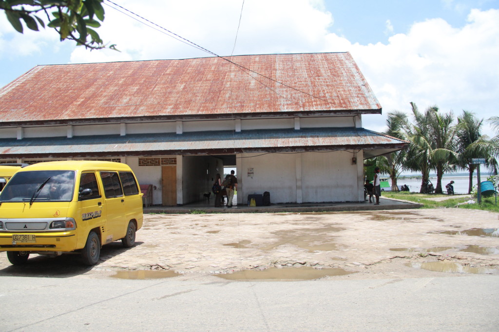 Ticket booth for ferry to Waigeo