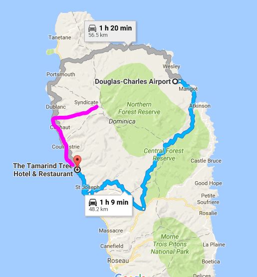 Dominica map